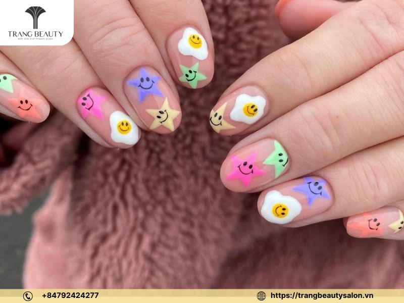 Mẫu nail hoạt hình