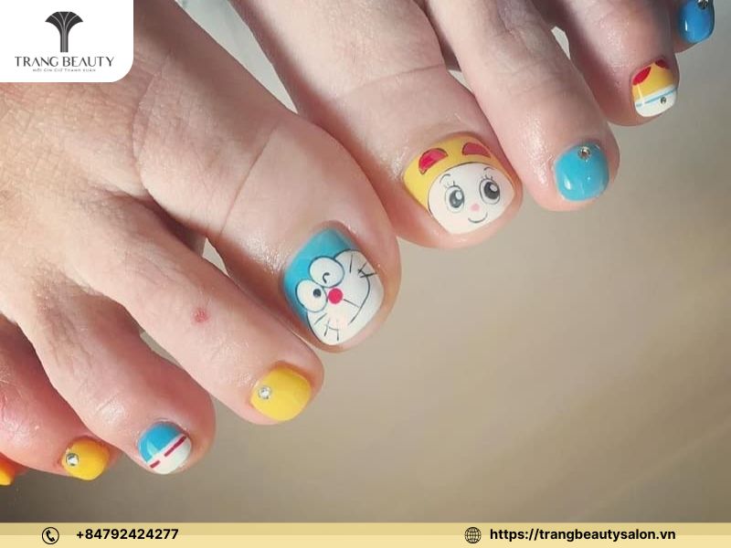 Nail hoạt hình Doraemon