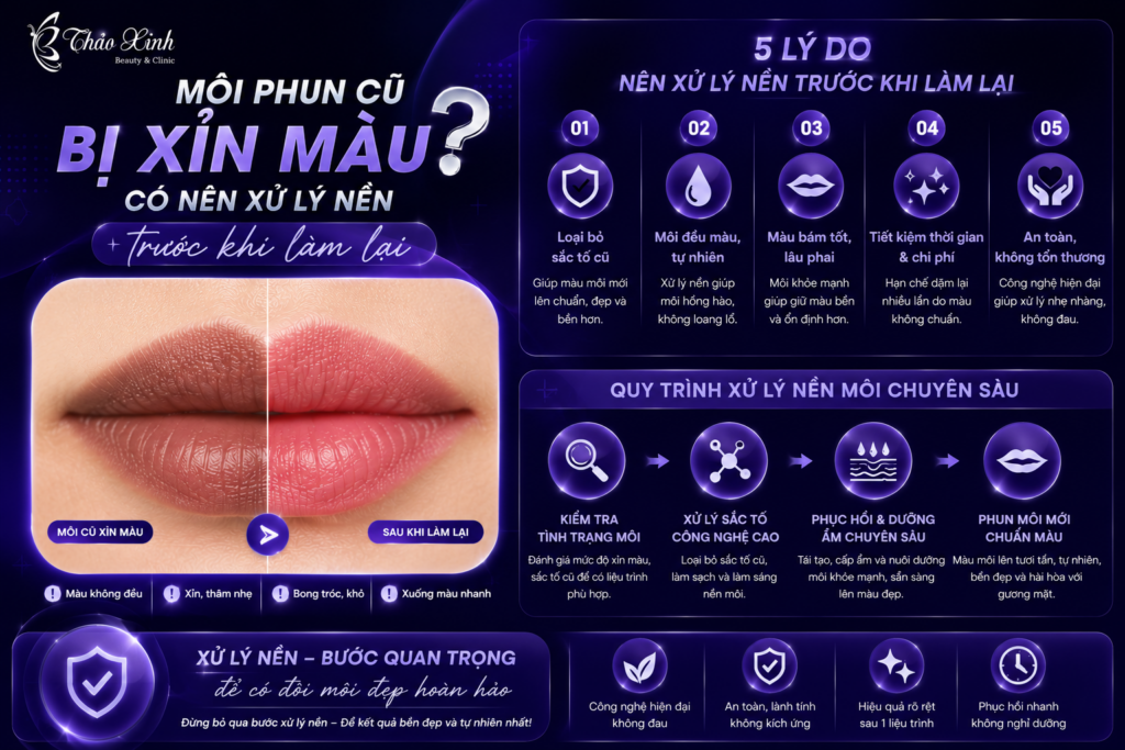 Môi Phun Cũ Bị Xỉn Màu, Có Nên Xử Lý Nền Trước Khi Làm Lại? 2
