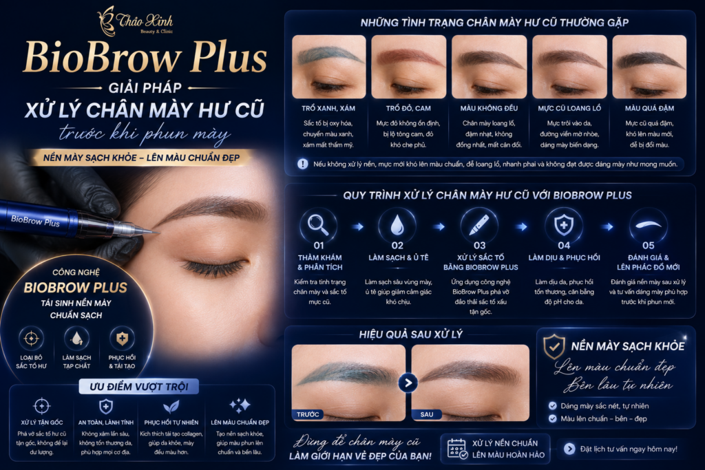 BioBrow Plus – Giải Pháp Xử Lý Chân Mày Hư Cũ Trước Khi Phun Mày 2