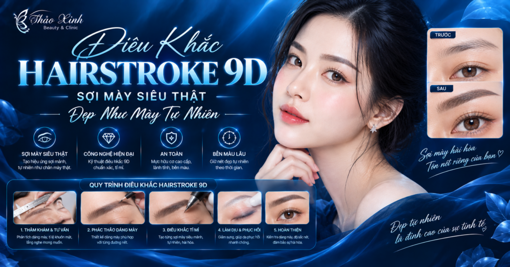 Điêu Khắc HairStroke 9D – Sợi Mày Siêu Thật, Đẹp Như Mày Tự Nhiên 2